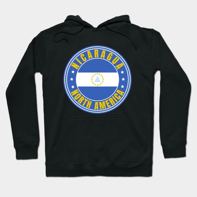 Nicaragua Hoodie by footballomatic